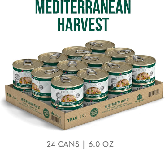 Weruva Truluxe Cat Food, Mediterranean Harvest With Tuna Whole Meat & Veggies In Gravy, 6Oz (Pack Of 24)