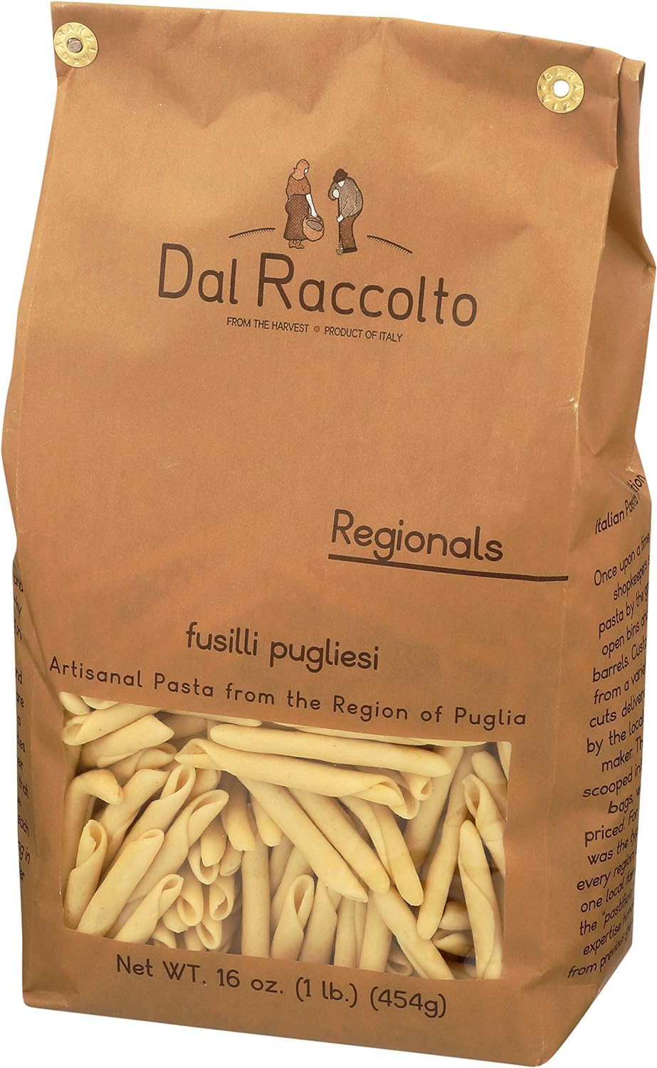 Dal Raccolto Pasta - Fusilli Pugliesi, 1 lb Bag : Everything Else