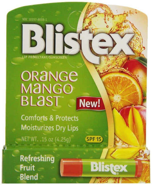 Blistex Orange Mango Blast Lip Balm, 0.15 Ounce Stick, Pack of 12 – Vitamins C & E, Bulk Lip Balm, Super Smooth Moisturization, Refreshing Flavored Lip Hydration : Beauty & Personal Care