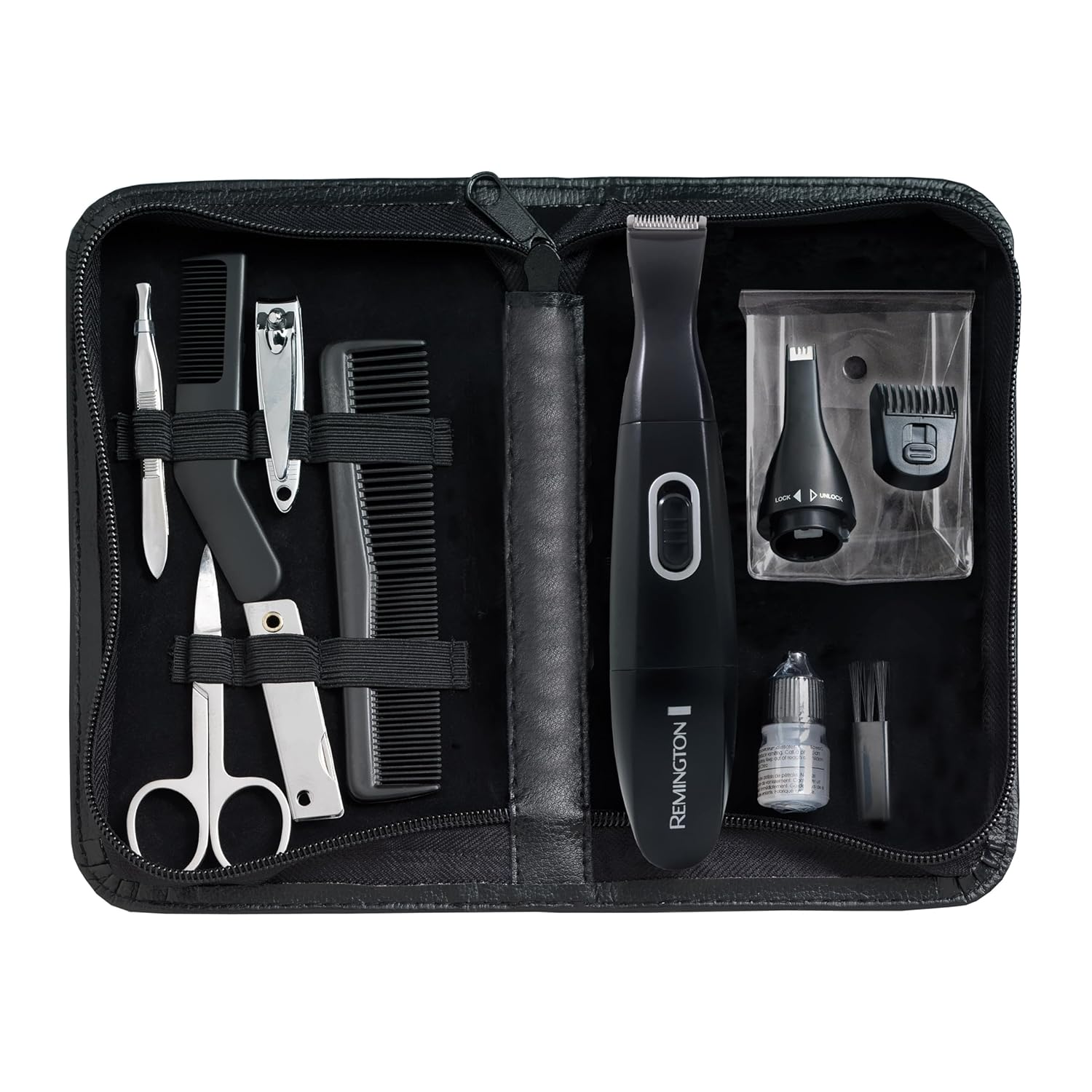 Remington Precision Grooming Travel Kit, Black