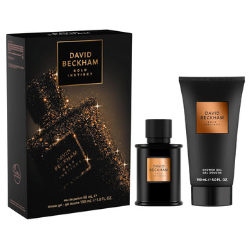 David Beckham Bold Instinct Eau De Parfum + Shower Gel Gift Set, Notes Of Laurel Leaf, Warm Nutmeg, And Smokey Wood, Men'S Fragrance, Long Lasting, Everyday Fragrance