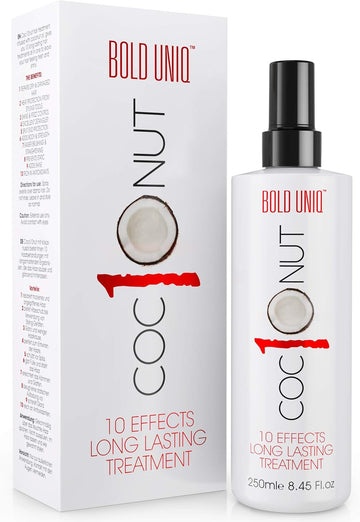 Coconut Thermal Protection Spray - Prevents Frizz And Split Ends For All Hair Types - Heat Defense Up To 450ºf - 8.45Fl.Oz