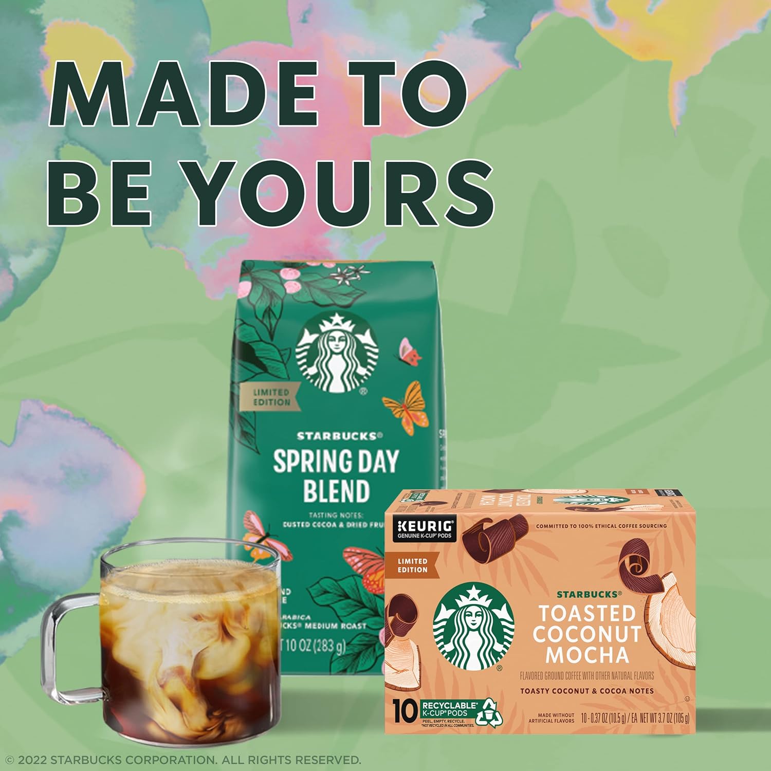 Starbucks Ground Coffee, Medium Roast, Spring Day Blend, 100% Arabica, Limited Edition, 17 Oz Bag