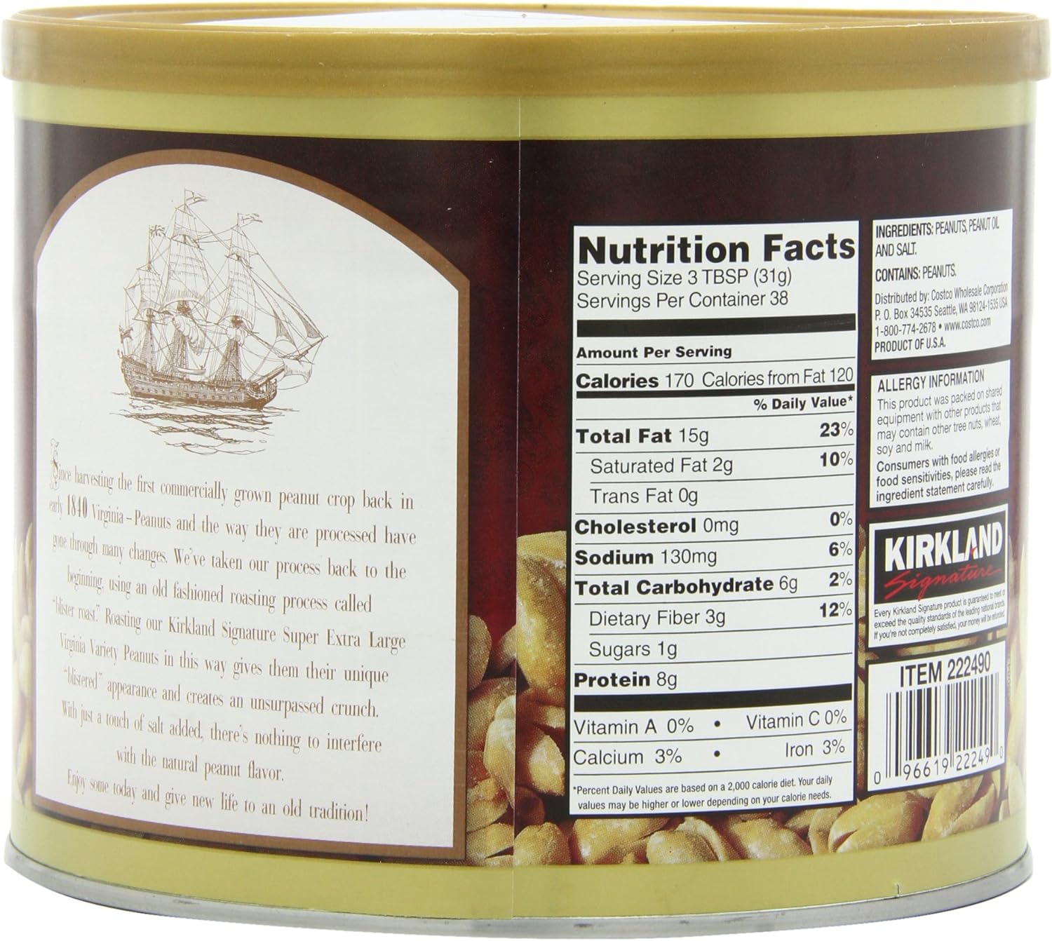 Kirkland Signature Super Xl Va Peanuts 1.13 Kg