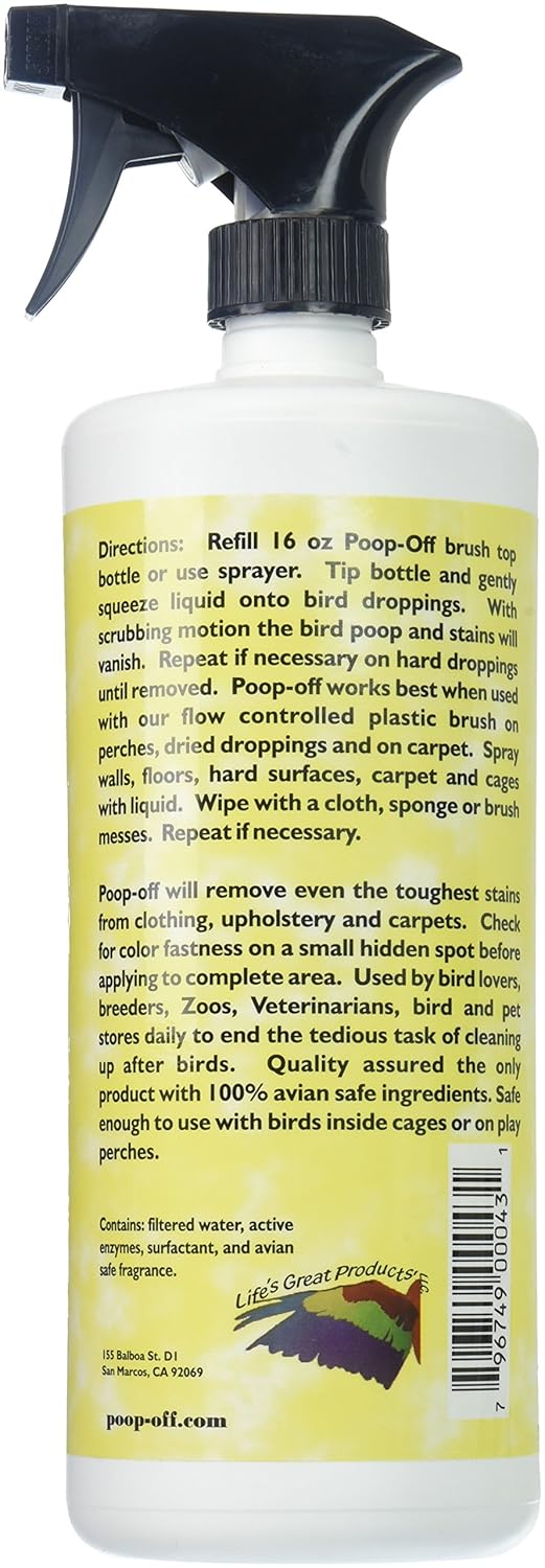 Poop-Off Bird Poop Remover Sprayer, 32-Ounce :Pet Supplies