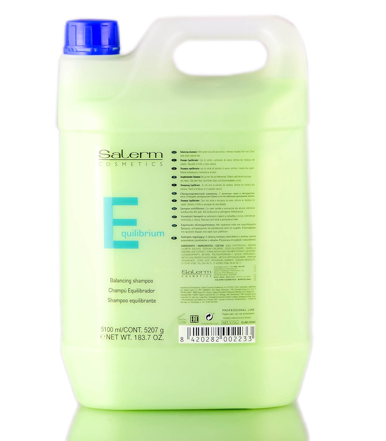 Salerm Equilibrium Balancing Shampoo For Unisex, 183.7 Ounce / 5100Ml : Beauty & Personal Care