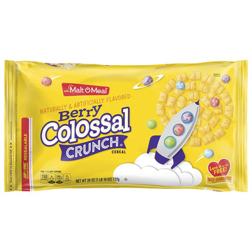 Malt-O-Meal Berry Colossal Crunch® Breakfast Cereal, 26 Ounce (Pack of 8)