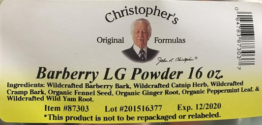 Christopher's Original Formulas, Barberry Lg Powder, 1