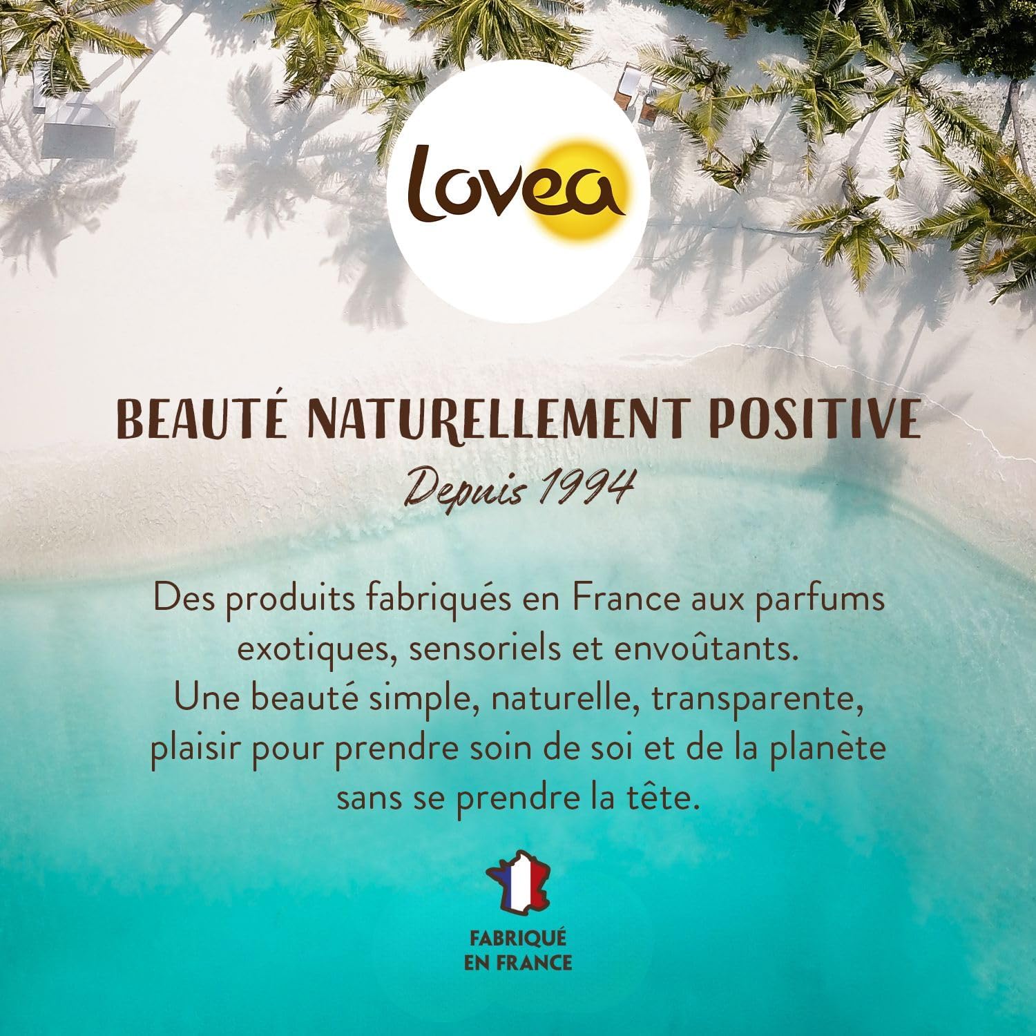 Lovea - Shower Gel, Eau De Cokos, 400 Ml, Made In France