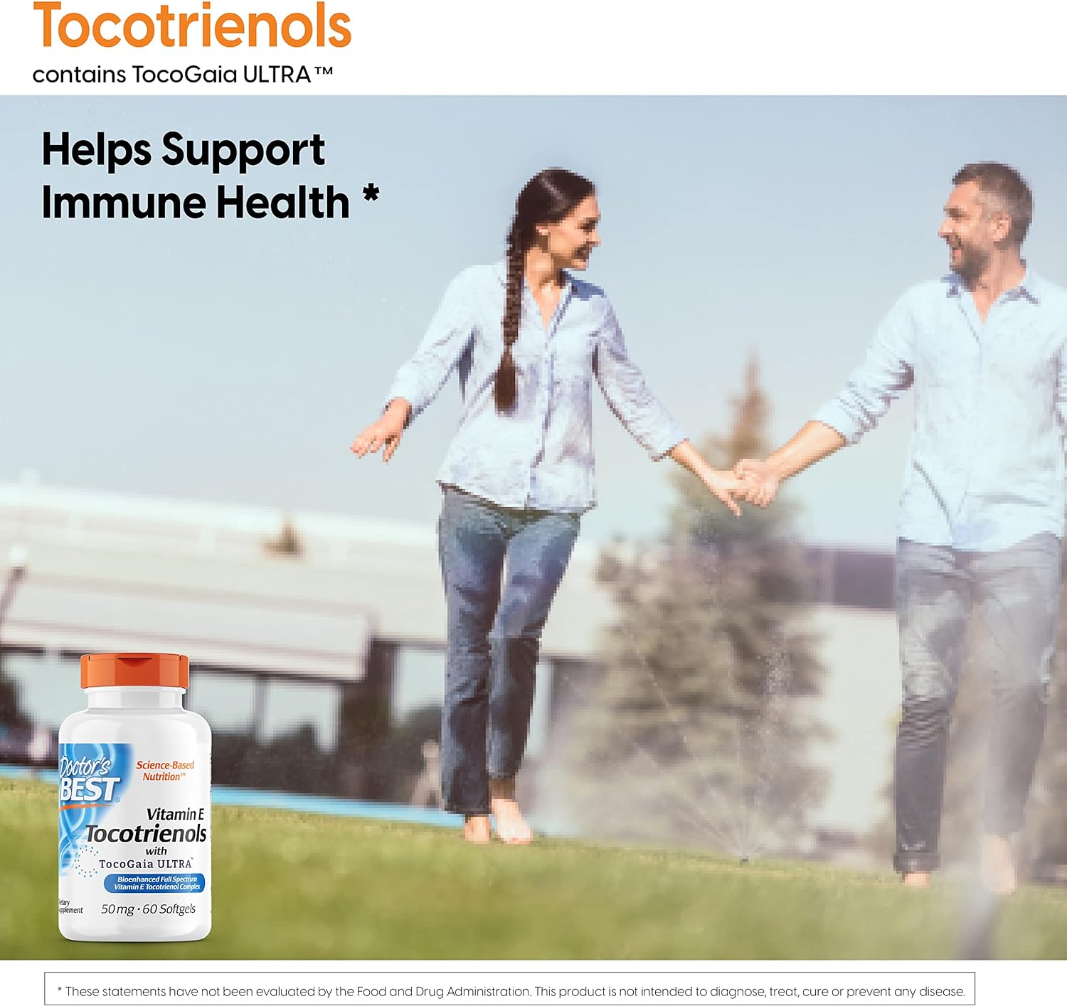 Doctor's Best Tocotrienols contains EVNol SupraBio Full Spectrum Vitamin E Complex, 60 Count : Health & Household