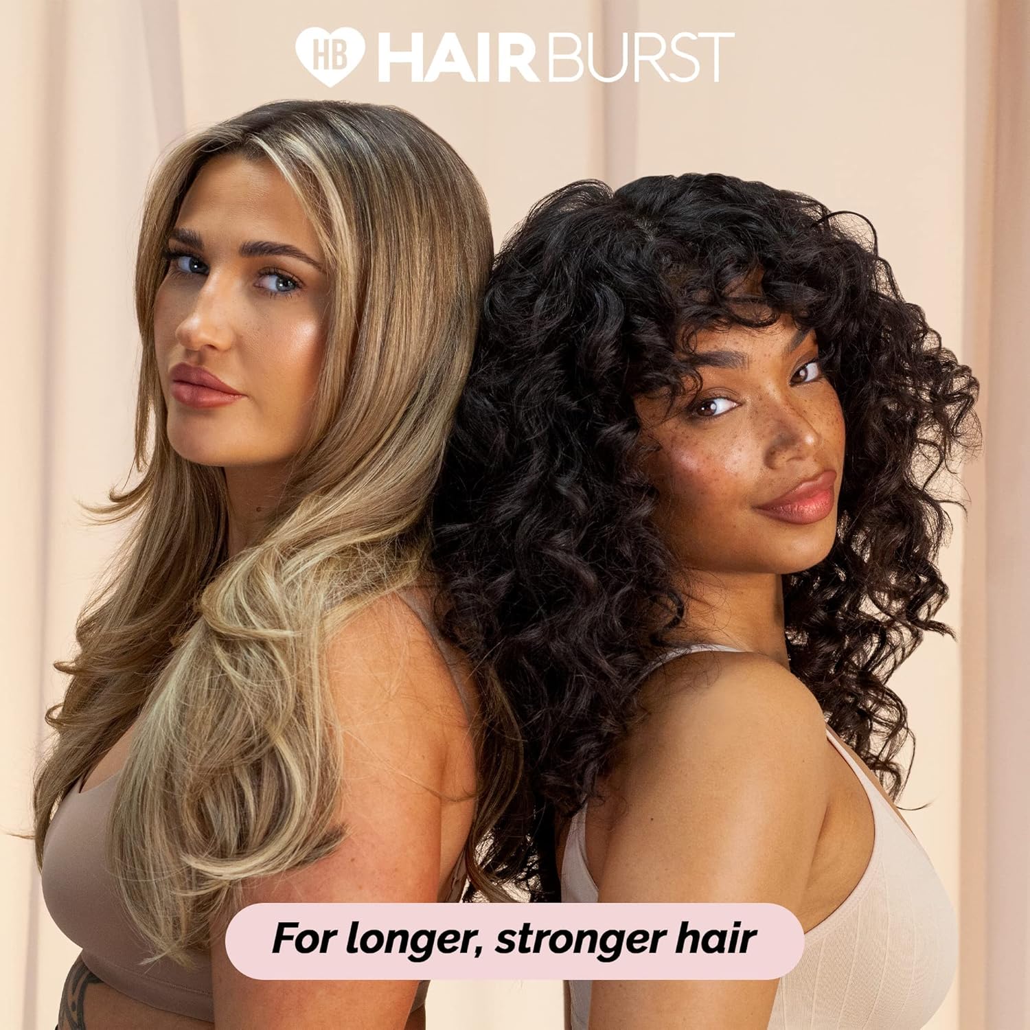 Hair Burst Shampoo And Conditioner Set For Dry & Damaged Hair — Moisture Locking, Breakage Reducing, Colour Protecting - Enriched With Vitamin B5, Almond Oil & Fig Extract - Silicone Free Uk Made