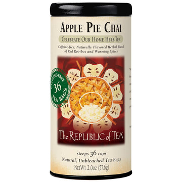 The Republic Of Tea - Apple Pie Chai Herbal Tea, 36 Tea Bags