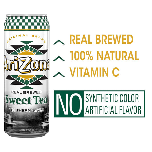 Arizona Sweet Tea - Big Can, 22 Fl Oz (Pack Of 12)