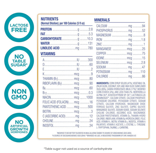 Enfamil Nutramigen Hypoallergenic Baby Formula With Iron, Lactose Free, Colic Relief From Cow'S Milk Allergy Starts In 24 Hours, Brain Building Dha, Probiotic Lgg For Immune Support, 27.8 Oz, 4 Count