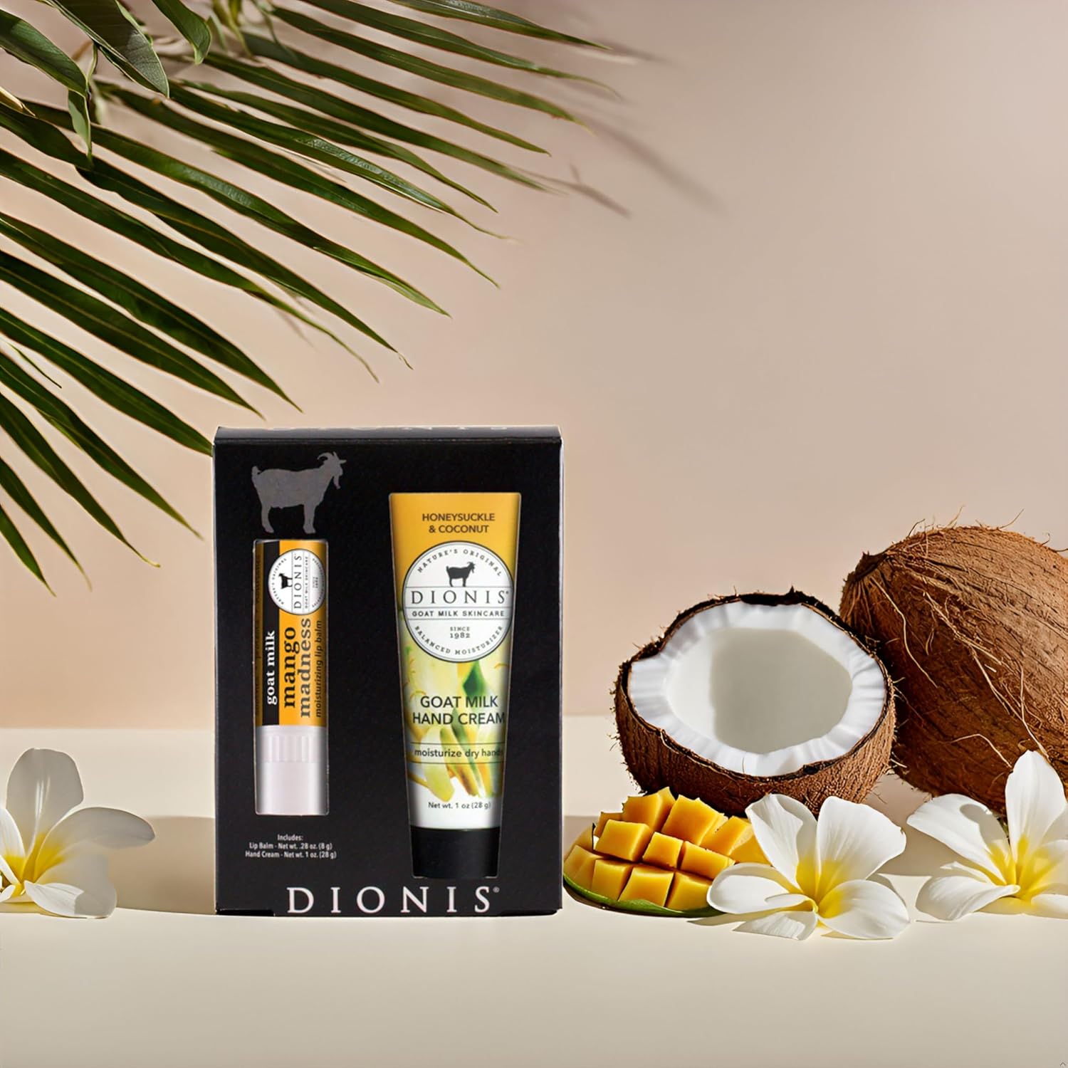 Dionis Goat Milk Skincare Hand Cream & Lip Balm Set - Safe For Sensitive Skin, Moisturize, Hydrate, Soothe Dry Chapped Lips And Skin, Cruelty Free, Ocean Mist And Cucumber Water, 1 Oz And .28 Oz : Beauty & Personal Care