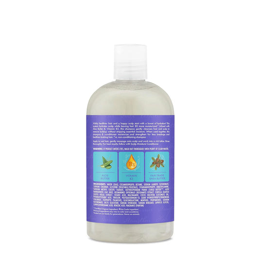 SheaMoisture Scalp Moisture Shampoo Aloe Butter & Vitamin B3 Hair Care with a Boost of Hydration To Hydrate Scalp + Moisturized Hair 13 oz