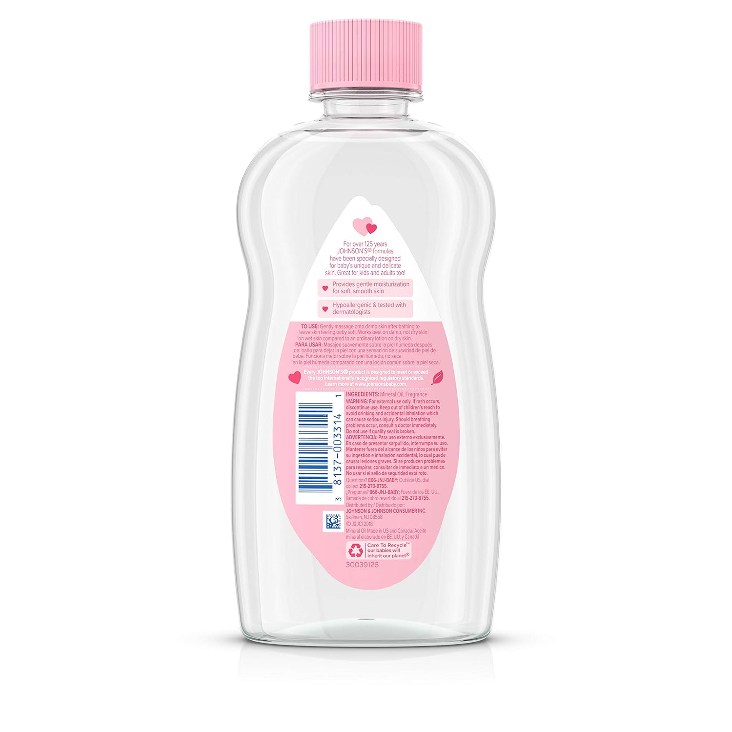 Johnson's Baby Oil for Baby Massage, 14 Fluid Ounce : Baby