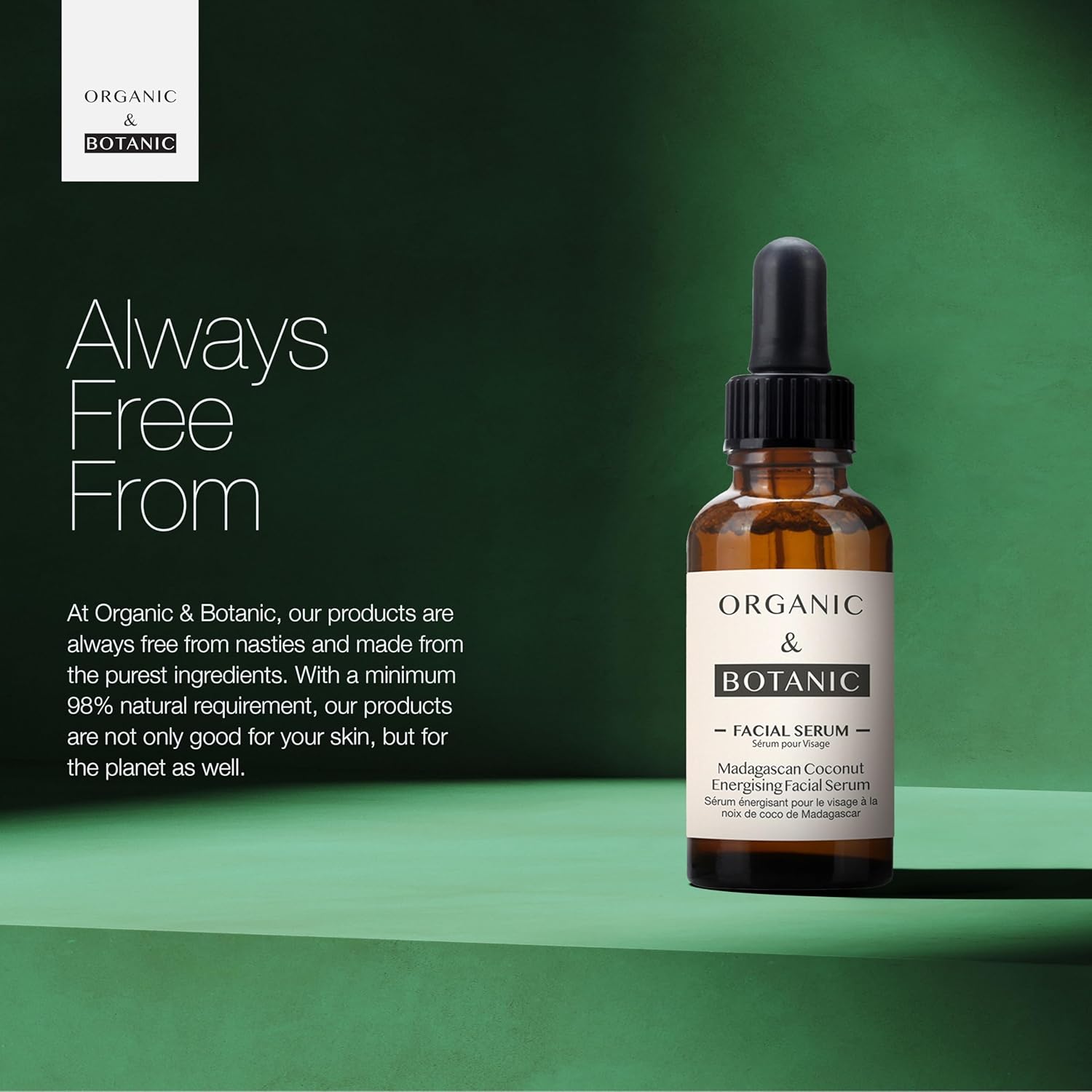 Organic & Botanic Madagascan Coconut Facial Serum | Hydrating & Soothing Serum with Aloe Vera & Vitamin E for Radiant, Nourished Skin : Amazon.co.uk: Beauty