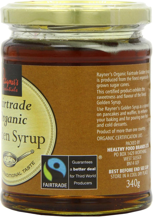 Rayners Organic Golden Syrup 340 G (Pack Of 3)