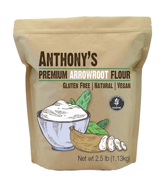 Anthony'S Premium Arrowroot Flour 2.5Lb &. Organic Tigernut Flour 1Lb Bundle