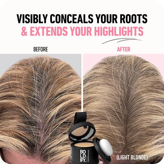 Hairline Powder (Black) + Hair Fiber (Black): Boldify Bundle That Instantly Conceals Hair Loss Hair Powder For Thinning Hair, Root Cover Up
