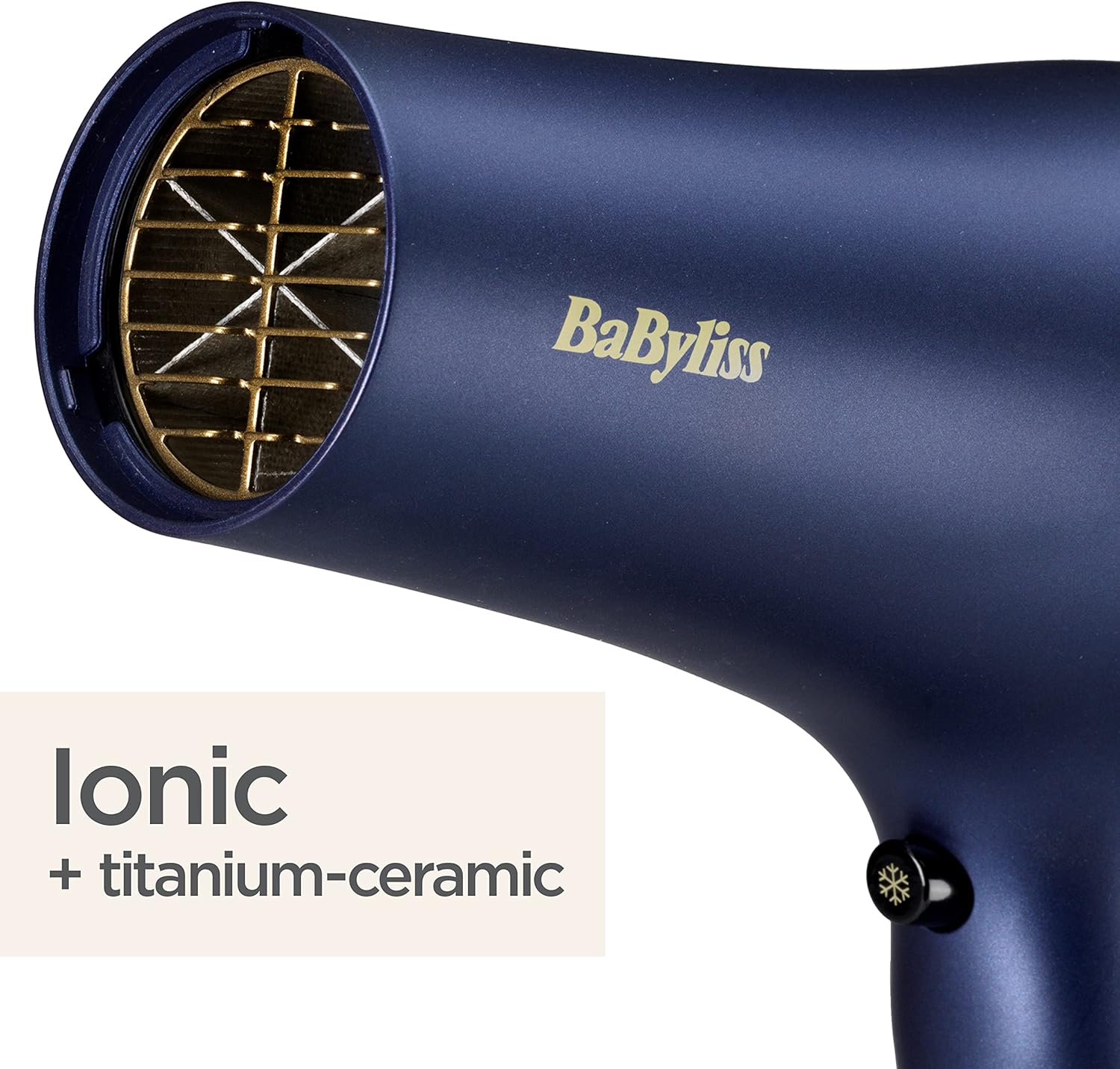BaByliss Midnight Luxe Hair Dryer - Powerful 2300W Blow Dryer, Ionic Frizz-control, Fast Drying, Professional and Lightweight, 3 heat & 2 speed settings, 5781U : Amazon.co.uk: Health & Personal Care