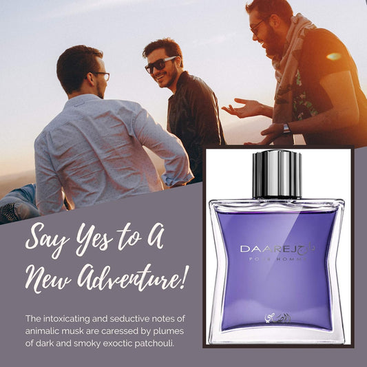 Rasasi Dareej For Men - Eau De Parfum 100Ml (3.4 Oz) Premium Arabian Perfume For Men, Ideal Choice In Men Perfumes With A Bold And Long-Lasting Fragrance For Special Occasions & Everyday Elegance