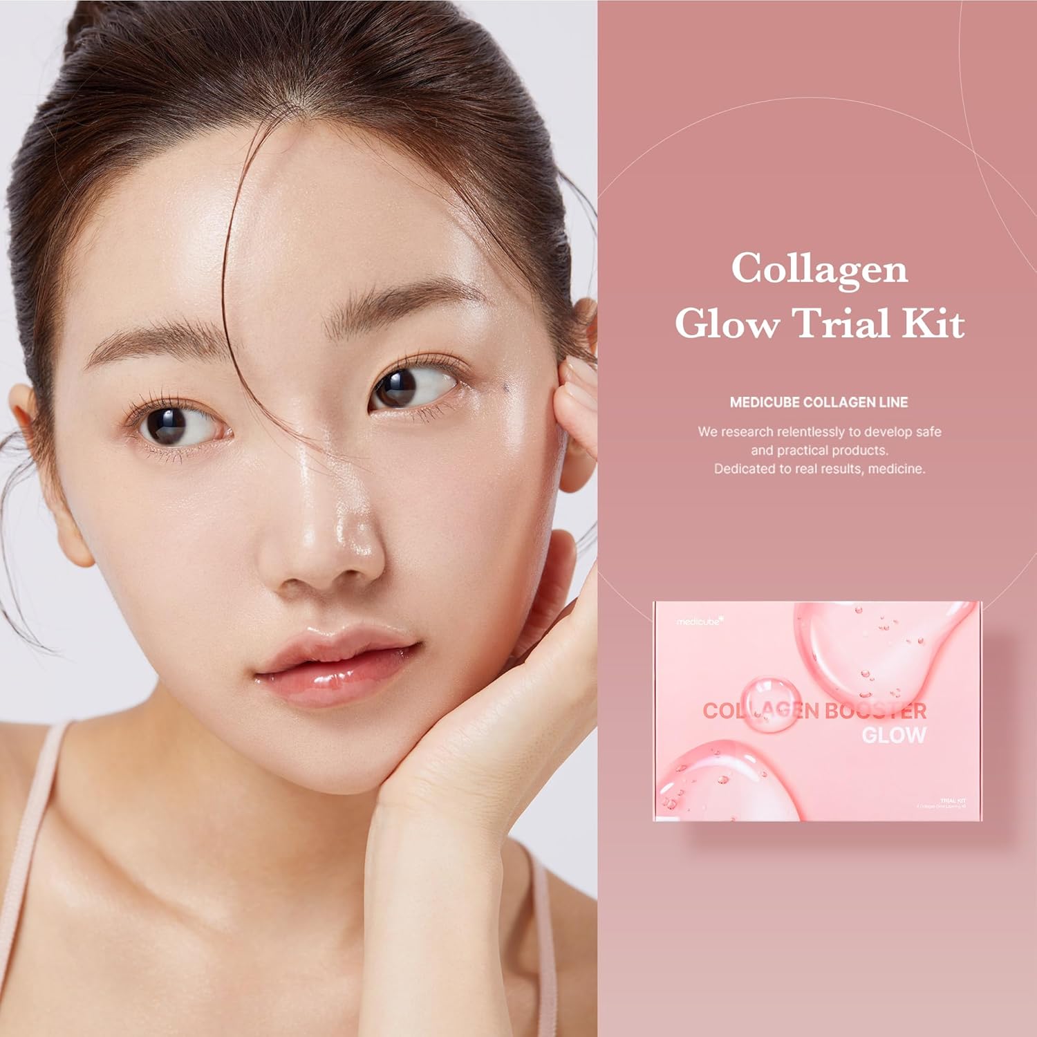 Medicube Glass Skin Collagen Trial Kit | Korean Skincare Set And Kit | Gifts For Women | 4-Step Skincare Set For Glowy Skin | Travel Size : Beauty & Personal Care