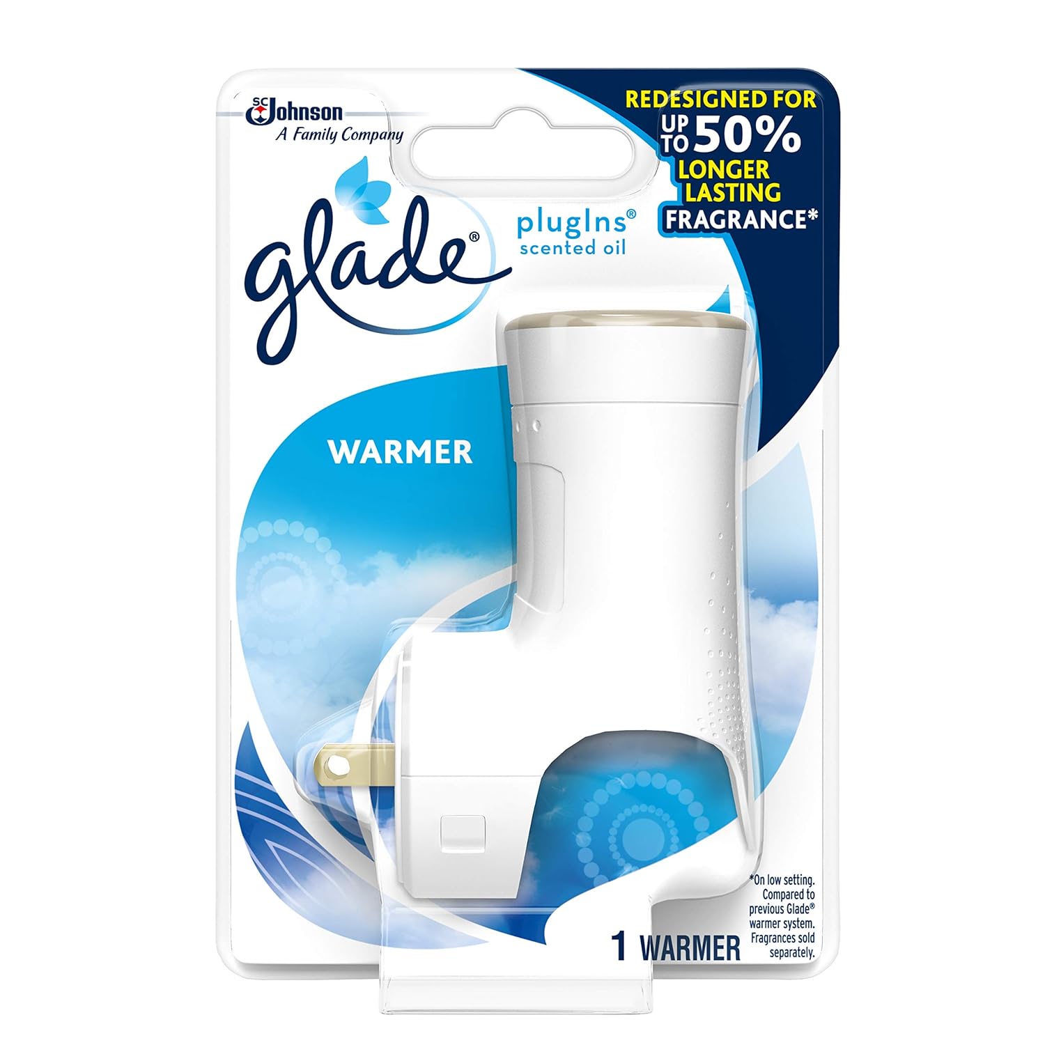 Glade PlugIns Air Freshener Warmer, Scented and Essential Oils for Home and Bathroom, 1 Count