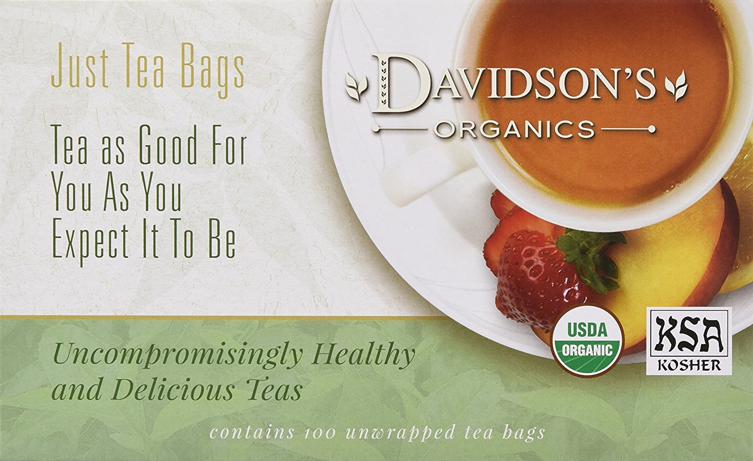 Davidson'S Organics, Herbal Pumpkin Spice, 100-Count Unwrapped Tea Bags