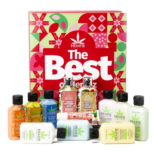 Hempz Best Of Hempz Advent Calendar, 12 Piece Gift Pack, Mini Body Lotion, Mini Body Wash And Lip Balm