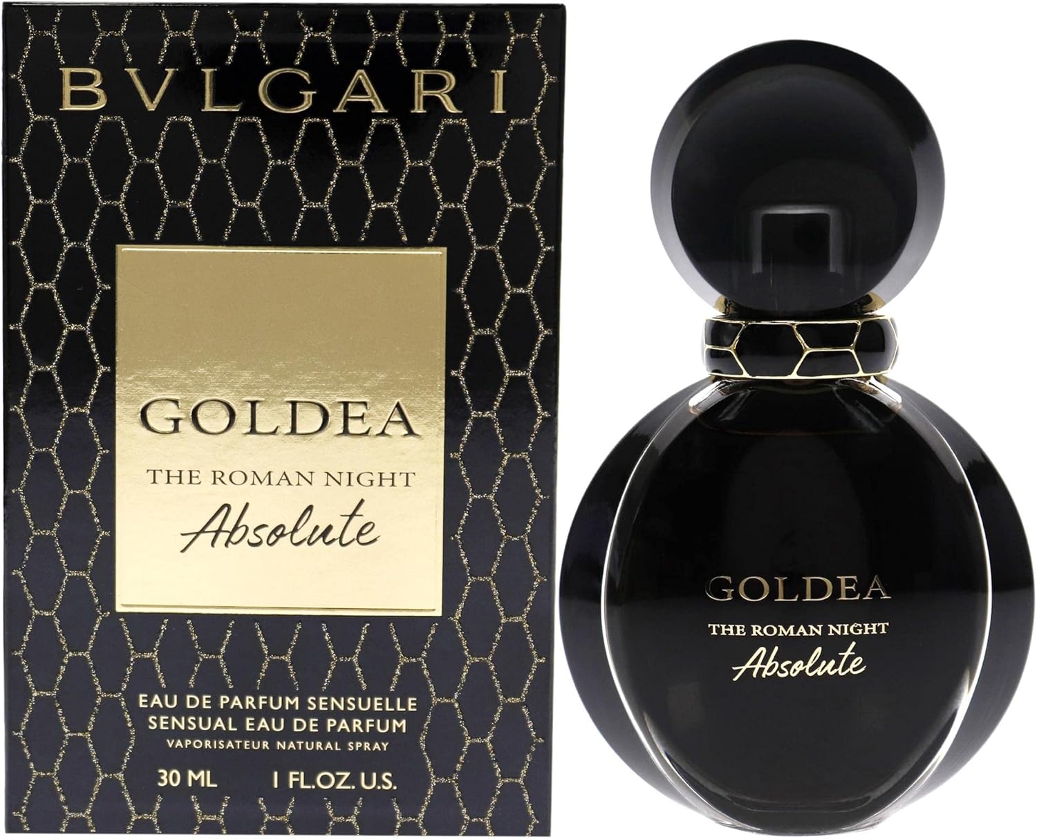 Bvlgari Goldea The Roman Night Absolute Sensual Eau De Parfum Spray, 30Ml, Multicoloured