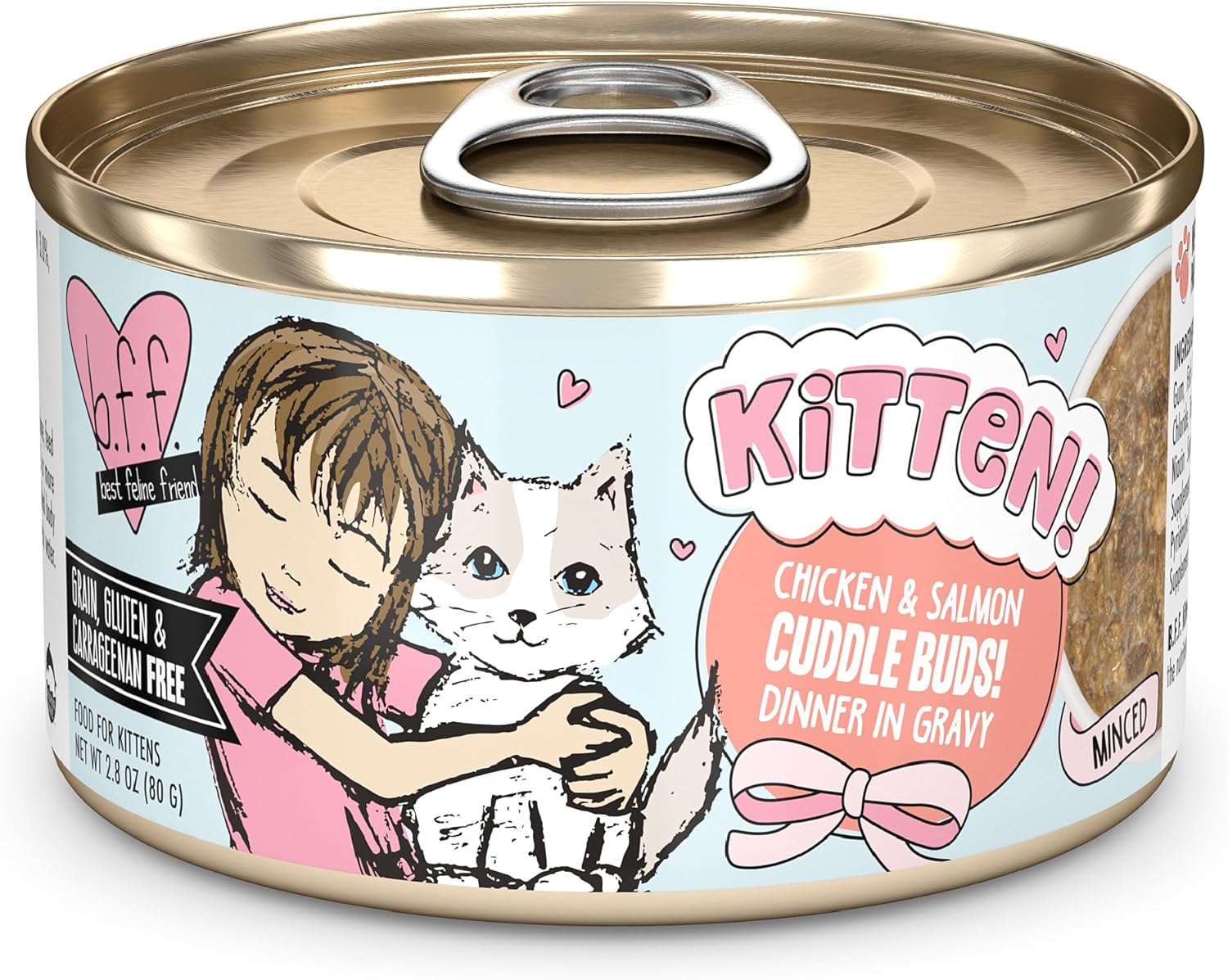 Weruva B.F.F. Kitten Cuddle Buds, 2.8Oz Can (Pack Of 12)