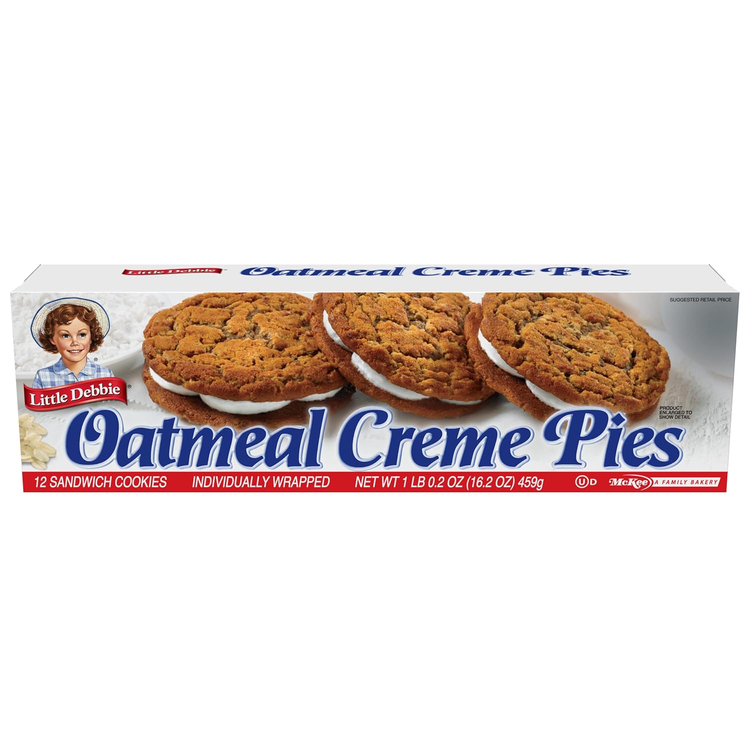 Little Debbie Oatmeal Creme Pies, 96 Individually Wrapped Sandwich Cookies (8 Boxes) : Grocery & Gourmet Food