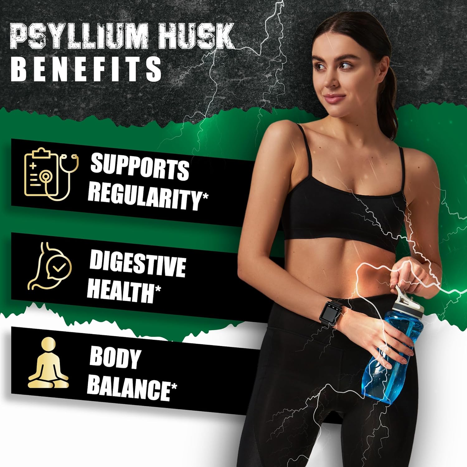 Bmvinvol 6In1 Psyllium Husk, Fenugreek, Apple Cider Vinegar, Turmeric, Ginger, Black Pepper - Soluble Fiber For Supports Digestive Health & Regularity - 120 Capsules [2-Month Supply] : Health & Household