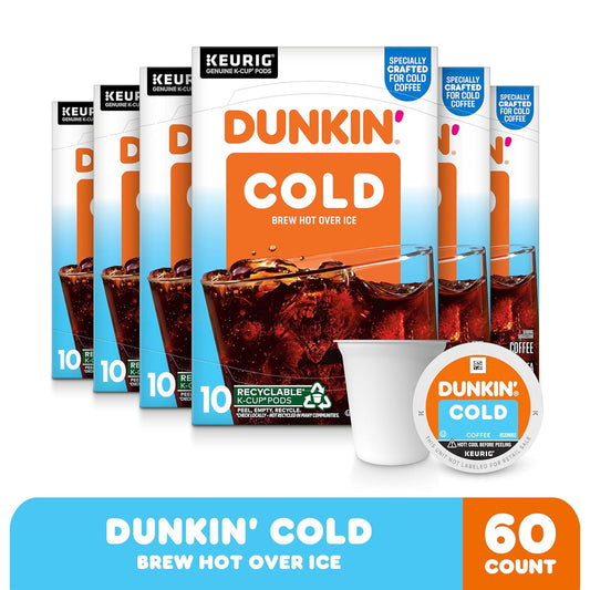 Dunkin' Cold Coffee, 60 Keurig K-Cup Pods