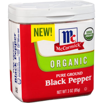 McCormick Organic Pure Ground Black Pepper, 3 Oz