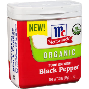 Mccormick Organic Pure Ground Black Pepper, 3 Oz