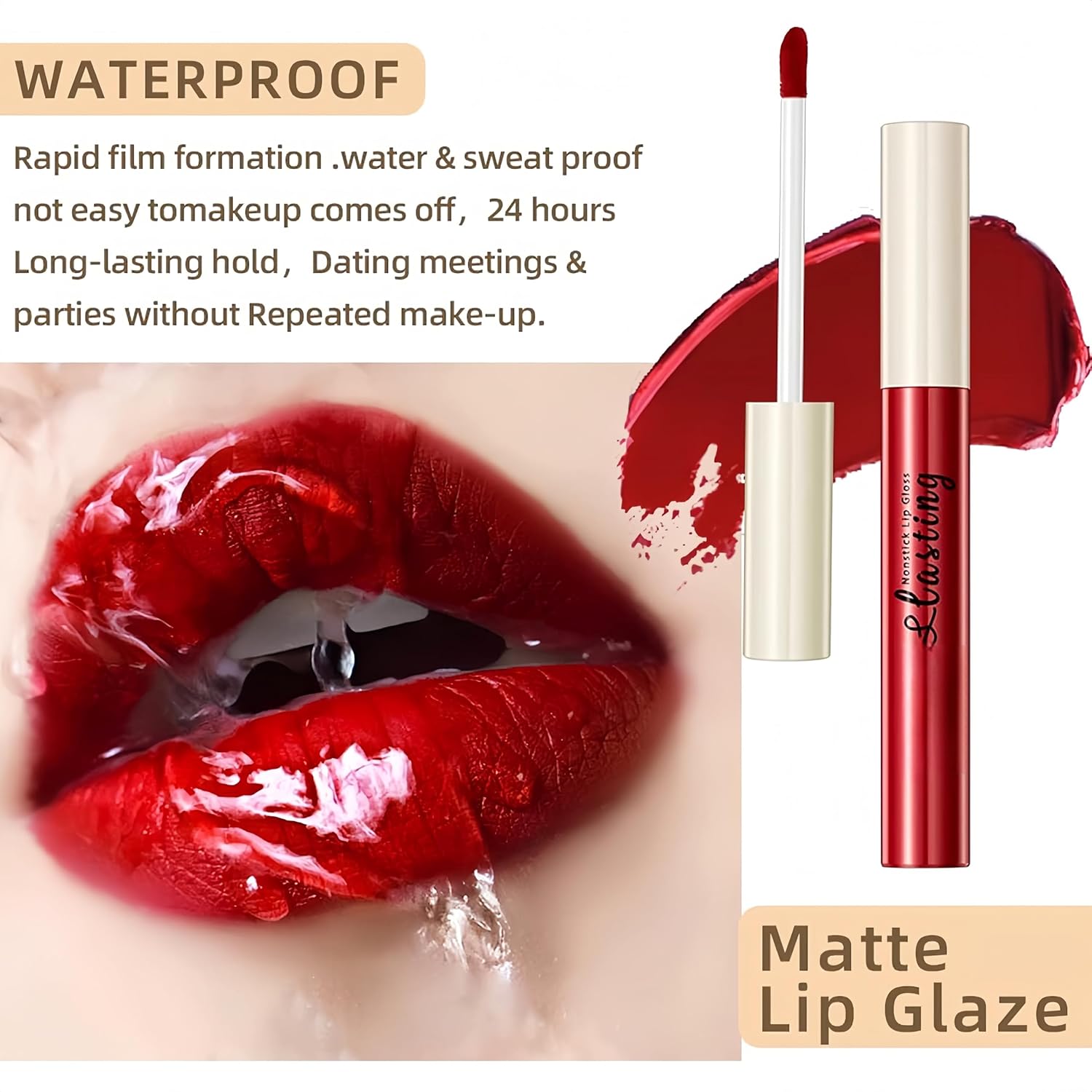 Melemando 12Pcs Matte Liquid Lipstick Set Non-Stick Cup And Not Fade Pigmented Lipstick Long-Lasting Waterproof Velvet Lipgloss Kit Makeup For Girls And Women (Set 02) : Beauty & Personal Care