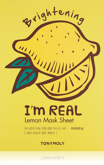 Tonymoly I'M Real Lemon Sheet Mask, 10 Count - Hydrates Skin And Reduces Wrinkles