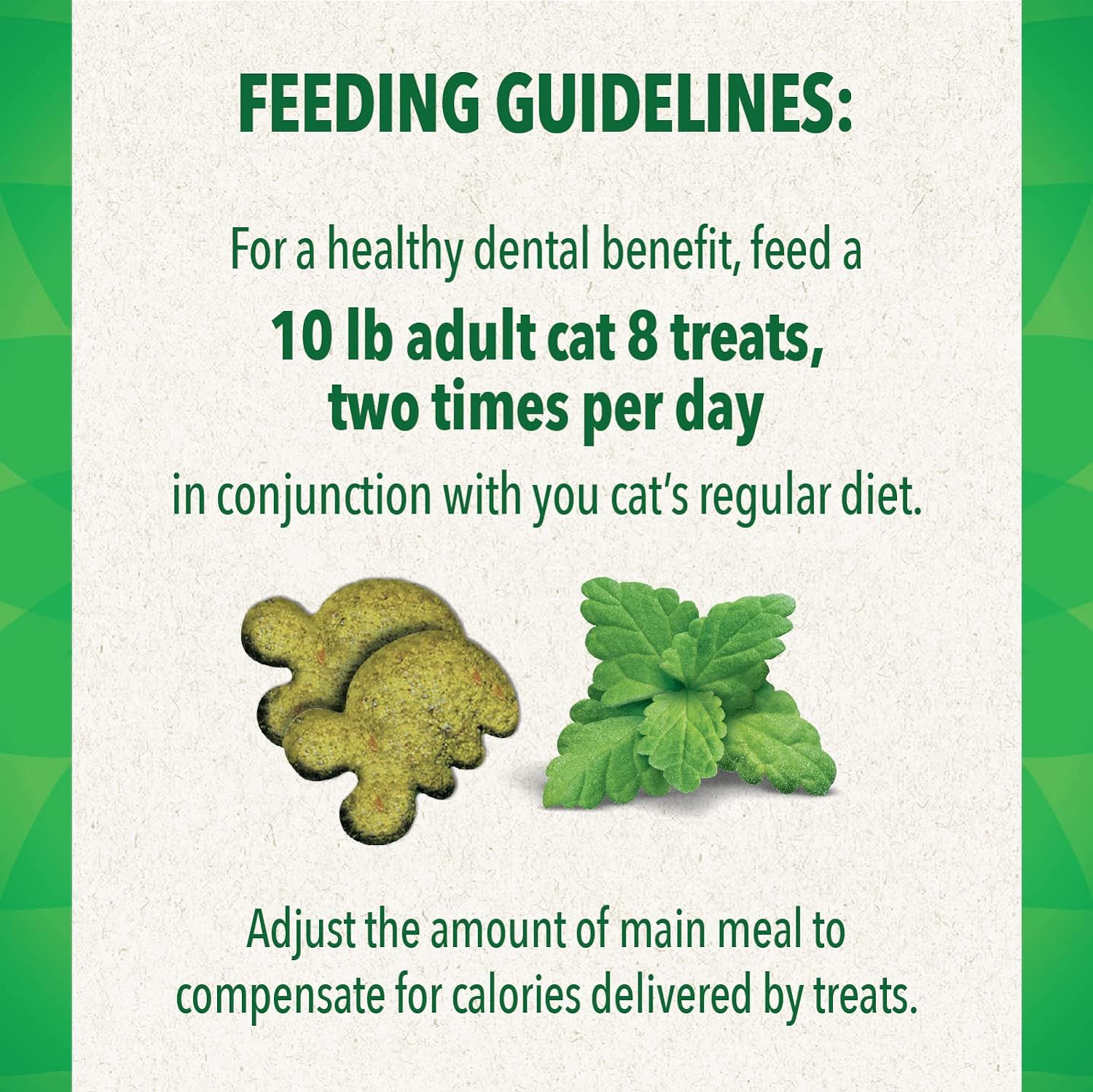 Greenies Feline Adult Natural Dental Care Cat Treats, Catnip Flavor, 4.6 oz. Pouch : Pet Supplies