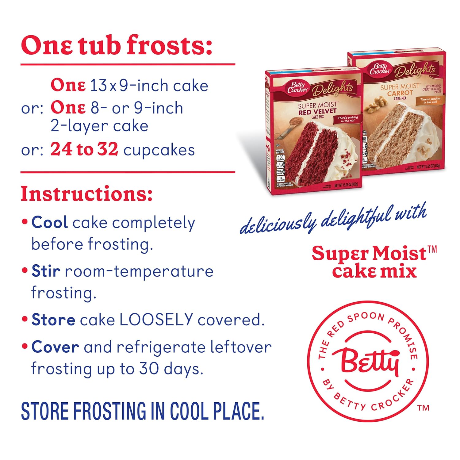 Betty Crocker Rich & Creamy Cream Cheese Flavored Frosting, Gluten Free Frosting, 16 Oz