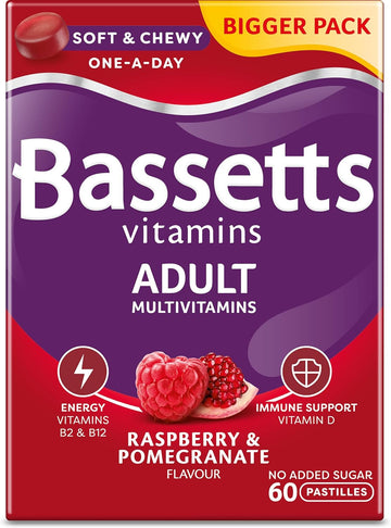 Bassetts Vitamins Adults Multivitamins, 60 Pastilles (Pack Of 2)