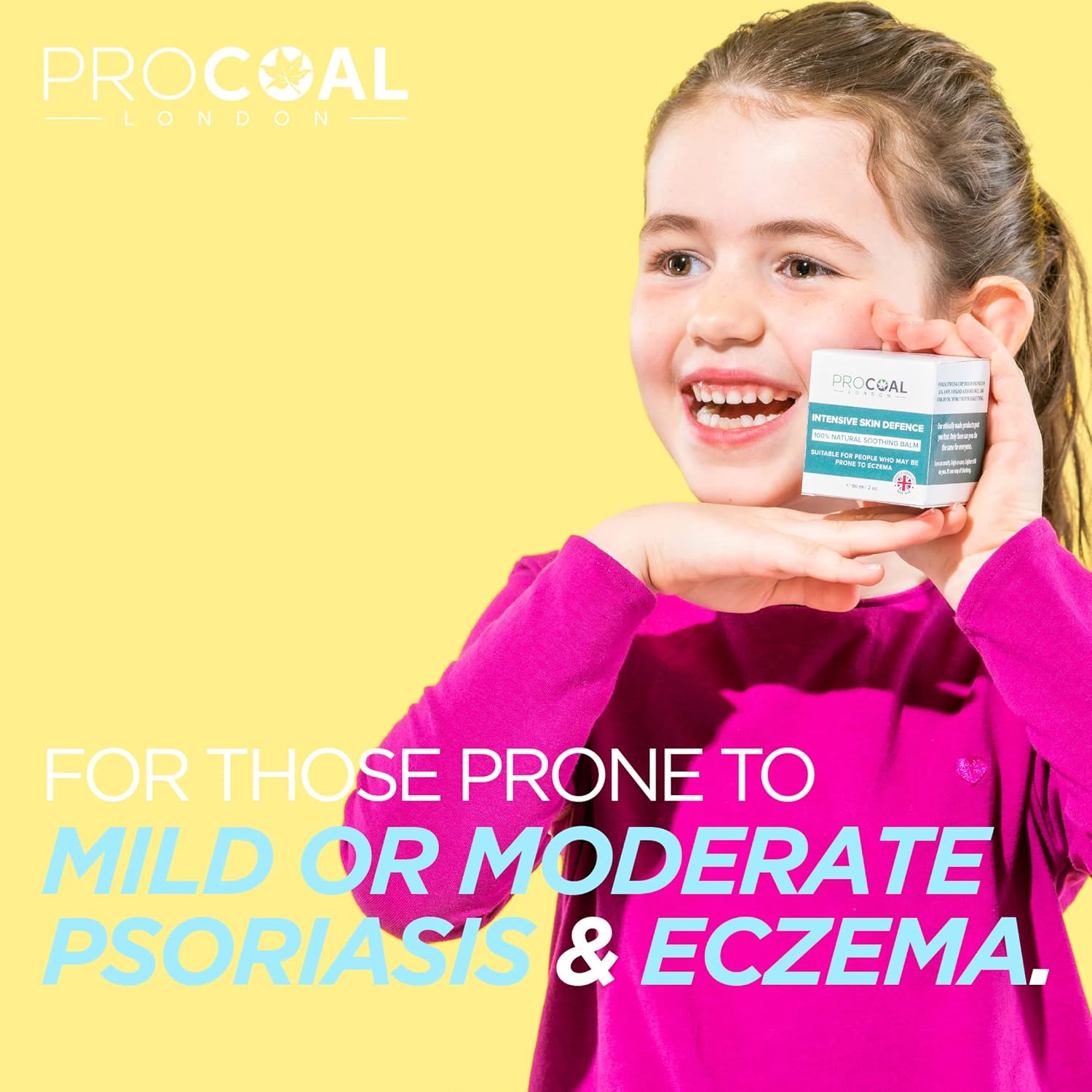 Eczema Cream, 100% Natural & Vegan Intensive Skin Defence Balm 60ml by Procoal – For Children and Adults Prone to Eczema, Psoriasis and Dermatitis, Made in UK : Amazon.co.uk: Beauty
