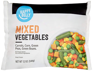 Amazon Brand - Happy Belly Mixed Vegetables, Frozen, 12 Ounce (Pack Of 1)