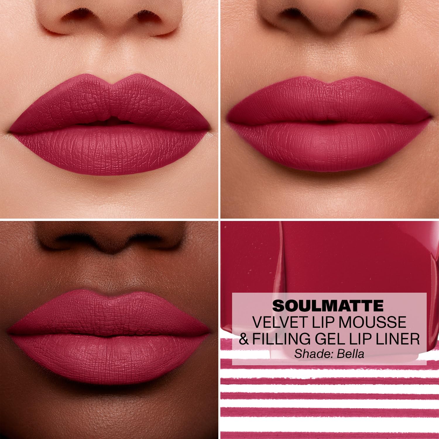 Morphe Soulmatte Filling Gel Lip Liner - Ultra Creamy Lip Liner With A Matte Formula - Defines, Contours & Reshapes Lips For A Soft Focus, Long-Lasting Finish - My Boo (0.007 Oz) : Beauty & Personal Care