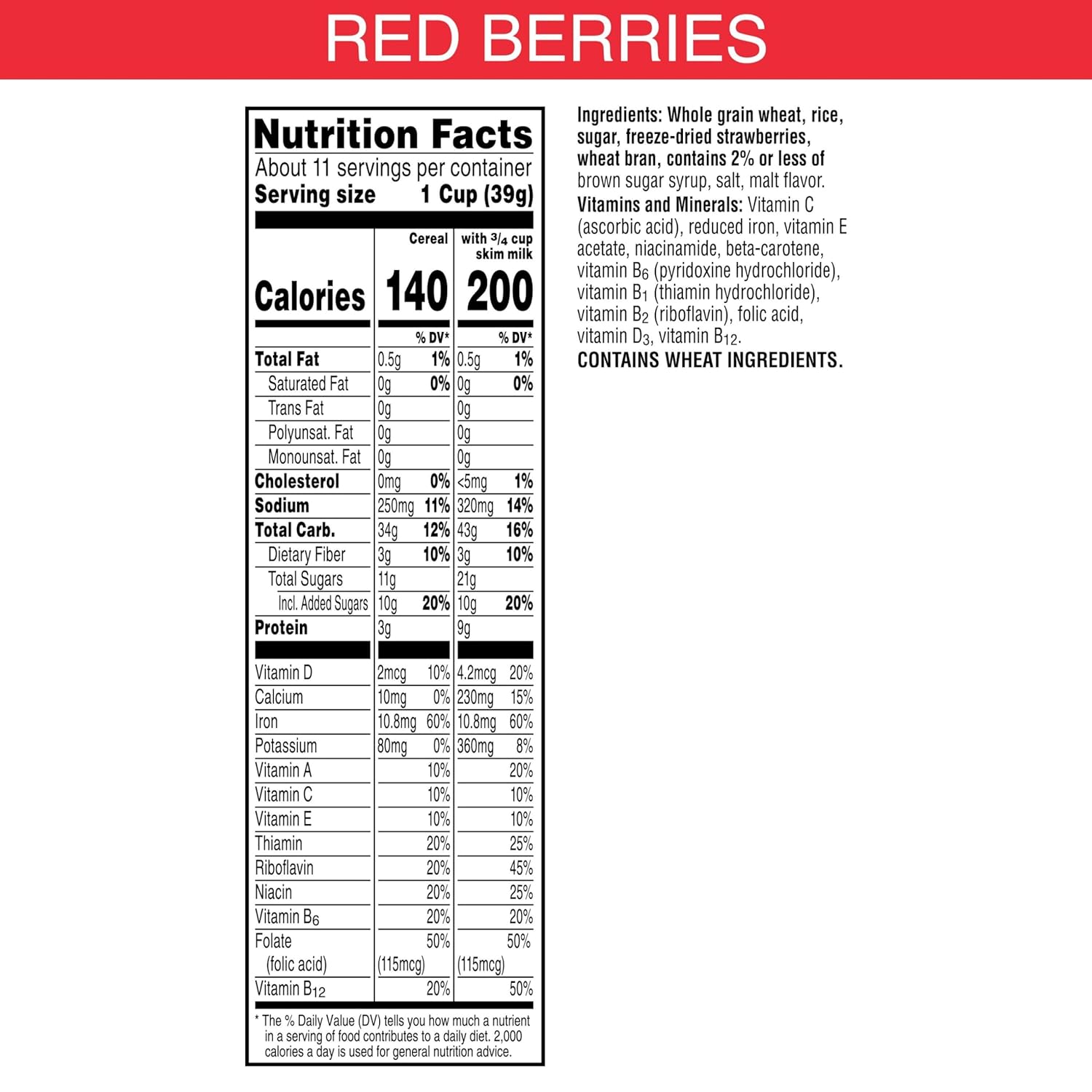 Kellogg'S Special K Breakfast Cereal, Fiber Cereal, Family Breakfast, Family Size, Red Berries, 15.6Oz Box (1 Box)