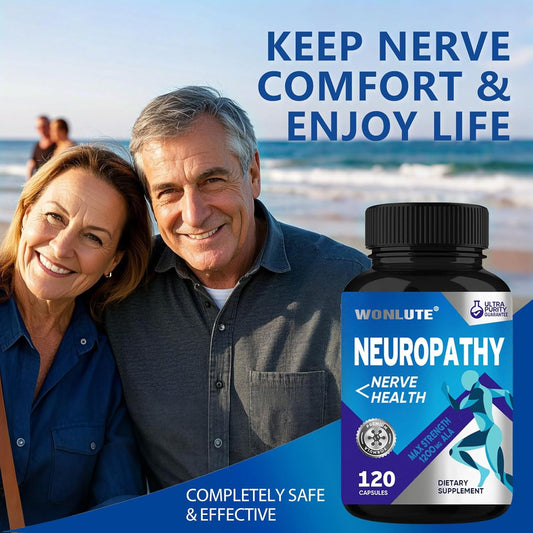 Nerve Savior For Neuropathy, Nerve Relief Supplement With 1200Mg Alpha Lipoic Acid, Maximum Strength Peripheral Support For Feet Hands Legs Back & Neck - 120 Capsules