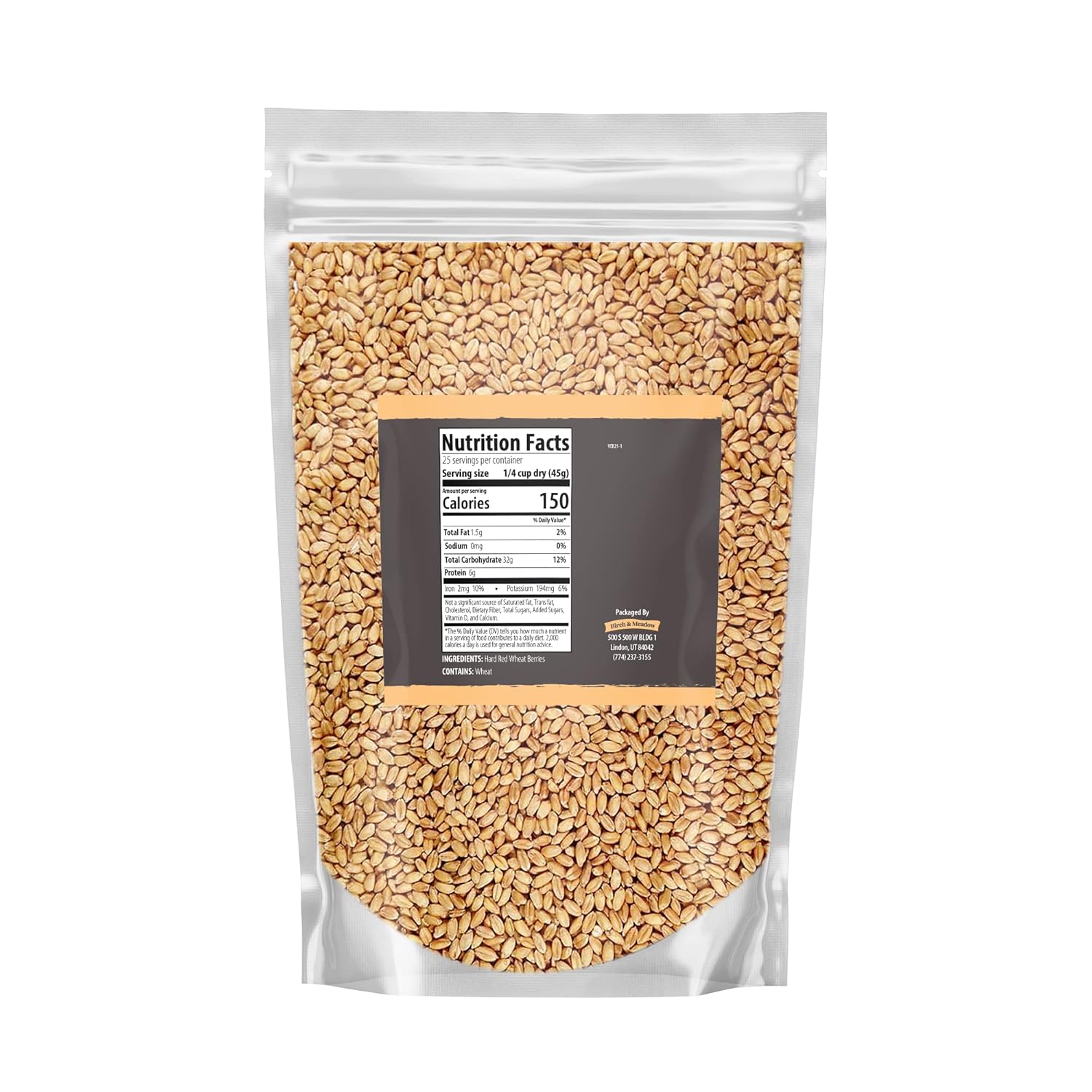 Birch & Meadow Nutritional Yeast Flakes And Red Wheat Berries Bundle, Various Sizes, Vegan, Flavorful