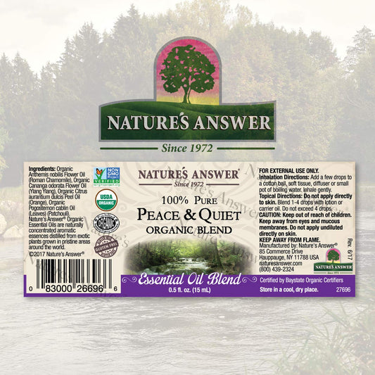 Nature's Answer 100% Pure Organic Essential Oil Blend, 0.5-, Peace/Calming Relax